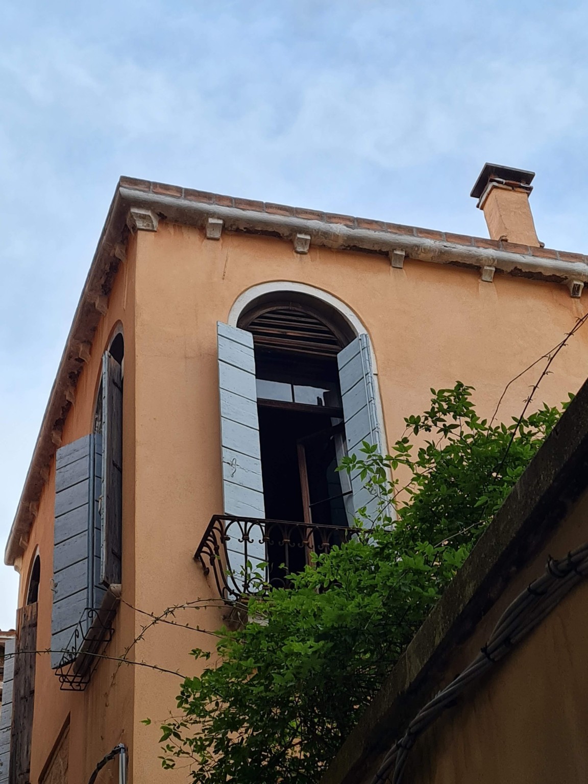 Mediterranean house with shutters